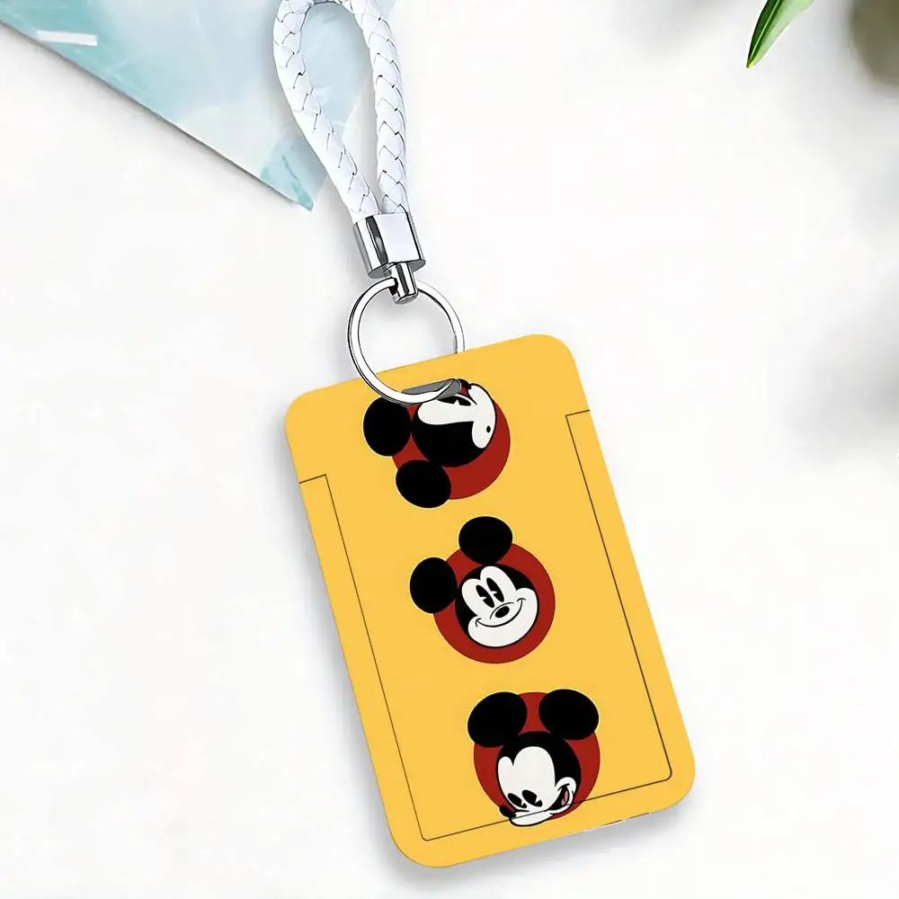 M-Mickeys Mouses 1 Card Holder, Leather Card Storage Box, Key Chain, Access Tag Holder, ID Card Holder, Key Chain view 4