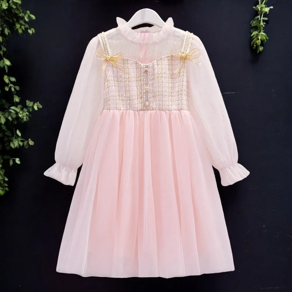 Teenager Elegant Lace Dresses for Girls Party Dress Kids Princess Costume Spring Children Baby Clothes Vestidos 8 10 12 14 Years