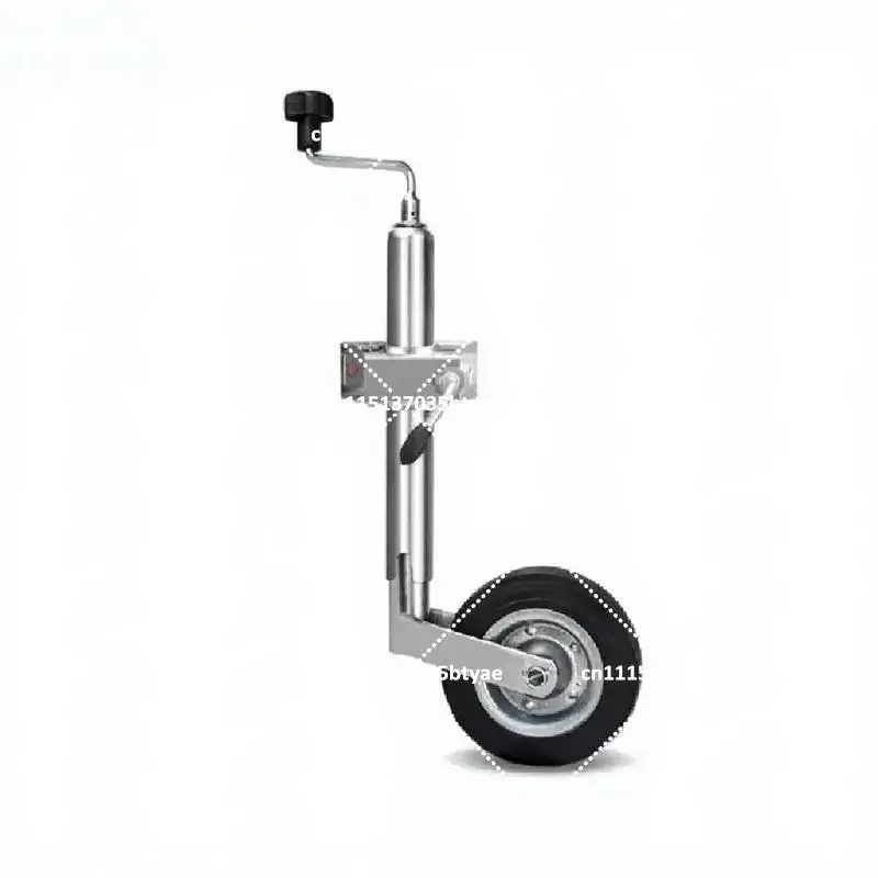 Top Rocker Trailer Jack with Bayonet Large Wheel & European Clamp Guide Wheel, Yacht RV Modified Trailer Accessories