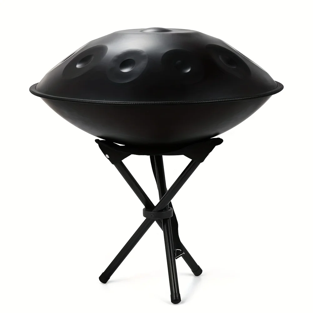 

22-Inch D Minor Handpan Drum, 10-Note 432Hz Stainless Steel Tongue Drum with Mallets, Faux Leather Case, and Carrying