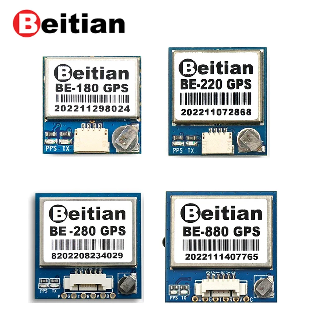 Beitian GPS Module BE-180 BE-220 BE-280 BE-880  With Antenna M10050 GNSS Ultra-low Power GNSS Receiver for Vehicle Drones