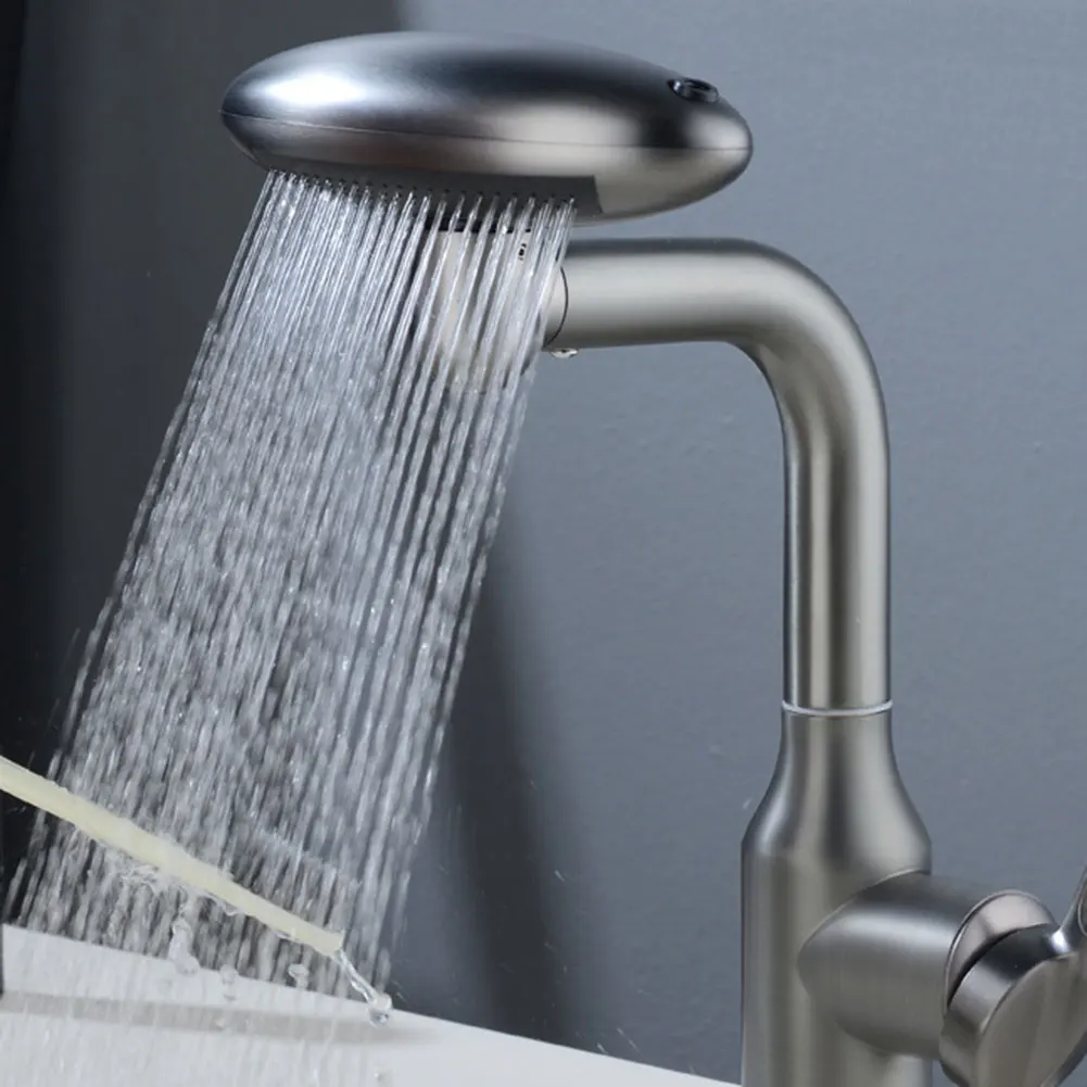 

Stainless Steel Bathroom Faucet Modern Swivels Bathroom Faucet For Hotel Style Vanity Room