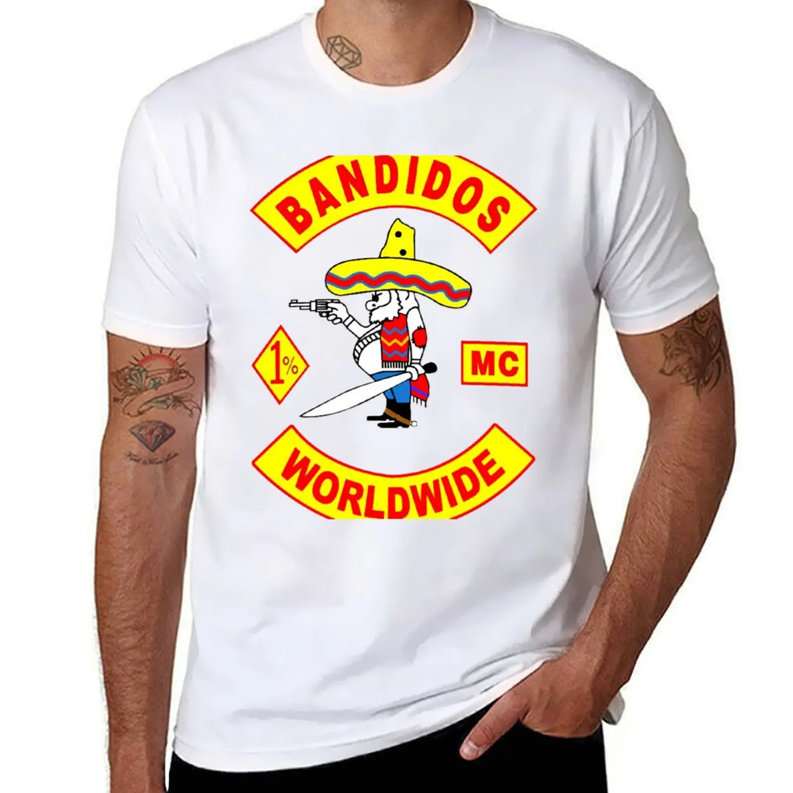 

Bandidos Worldwide MC logo T-Shirt funny t shirts dark humor t shirts for man graphic tees T-Shirt