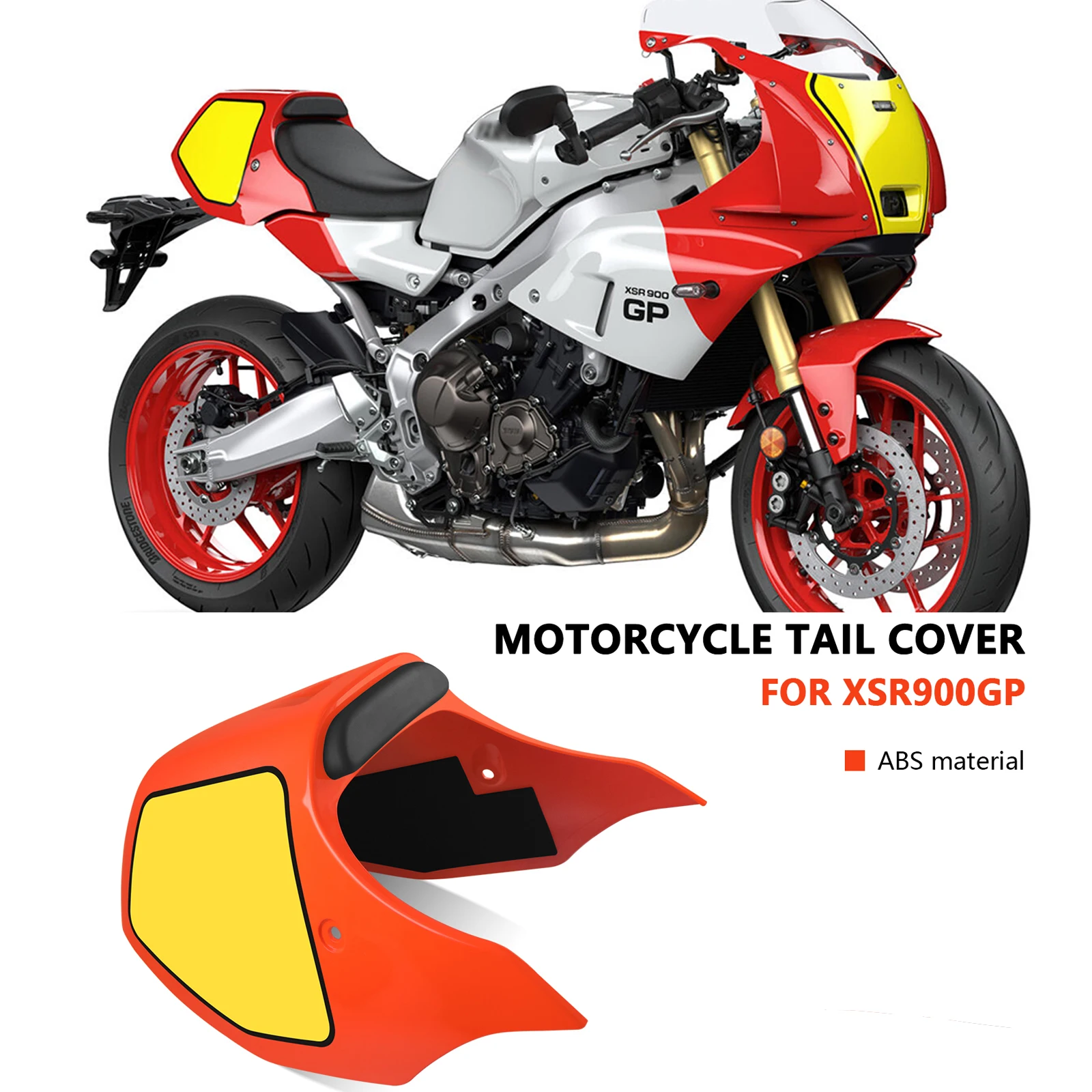 

Для XSR900GP 2025 XSR900 GP 2024 2025 мотоциклетный горб, спойлер, пассажирское сиденье, чехол на заднее сиденье, обтекатель сиденья