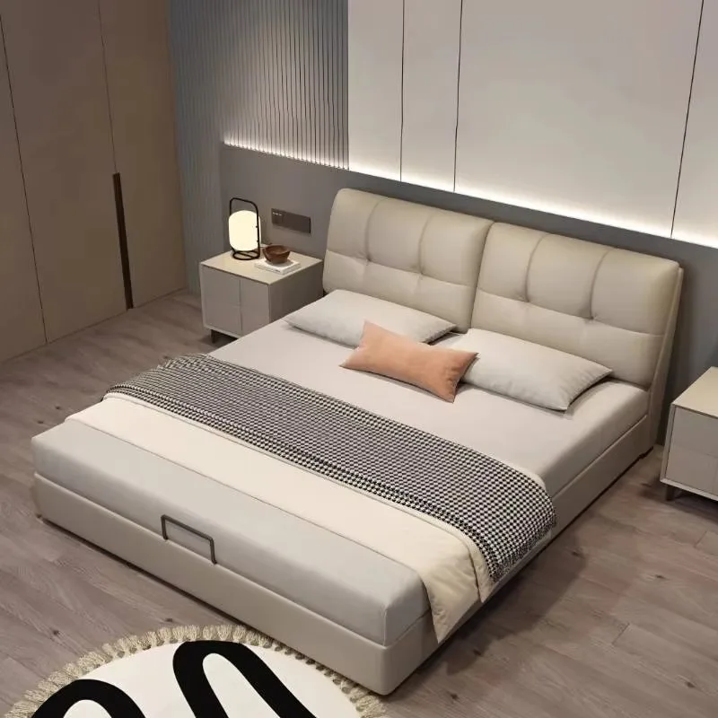 

High Sleeper Australia Double Bed White Wooden Adults Storage Queen Double Bed Loft Bedroom Luxury Camas De Dormitorio Furniture