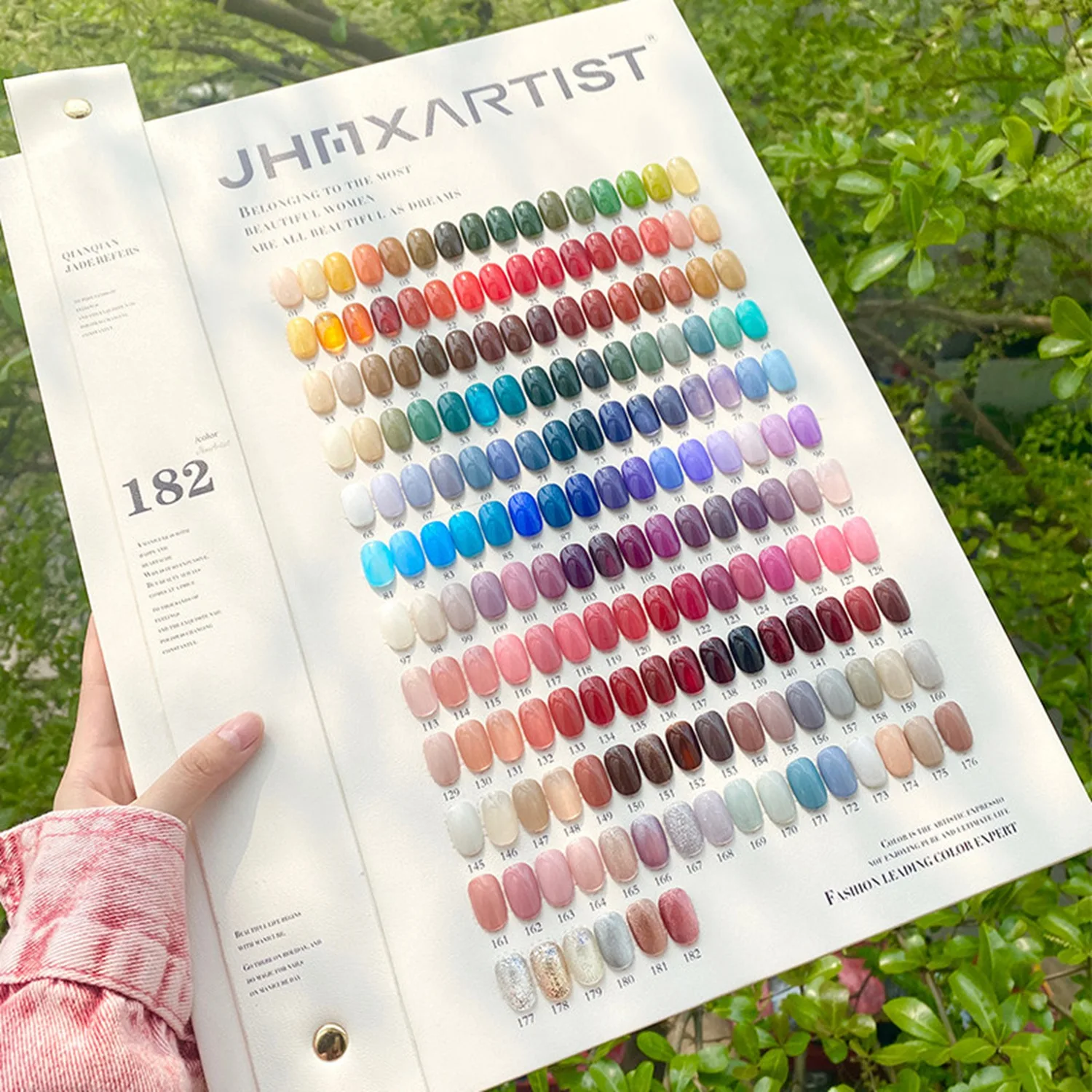 VVSFSSIR Nail 182 Colors Gel Polish Set 12ML Bottle Color Gel Professional Salon Supply UV LED Soak Off HEMA Free TPO Free