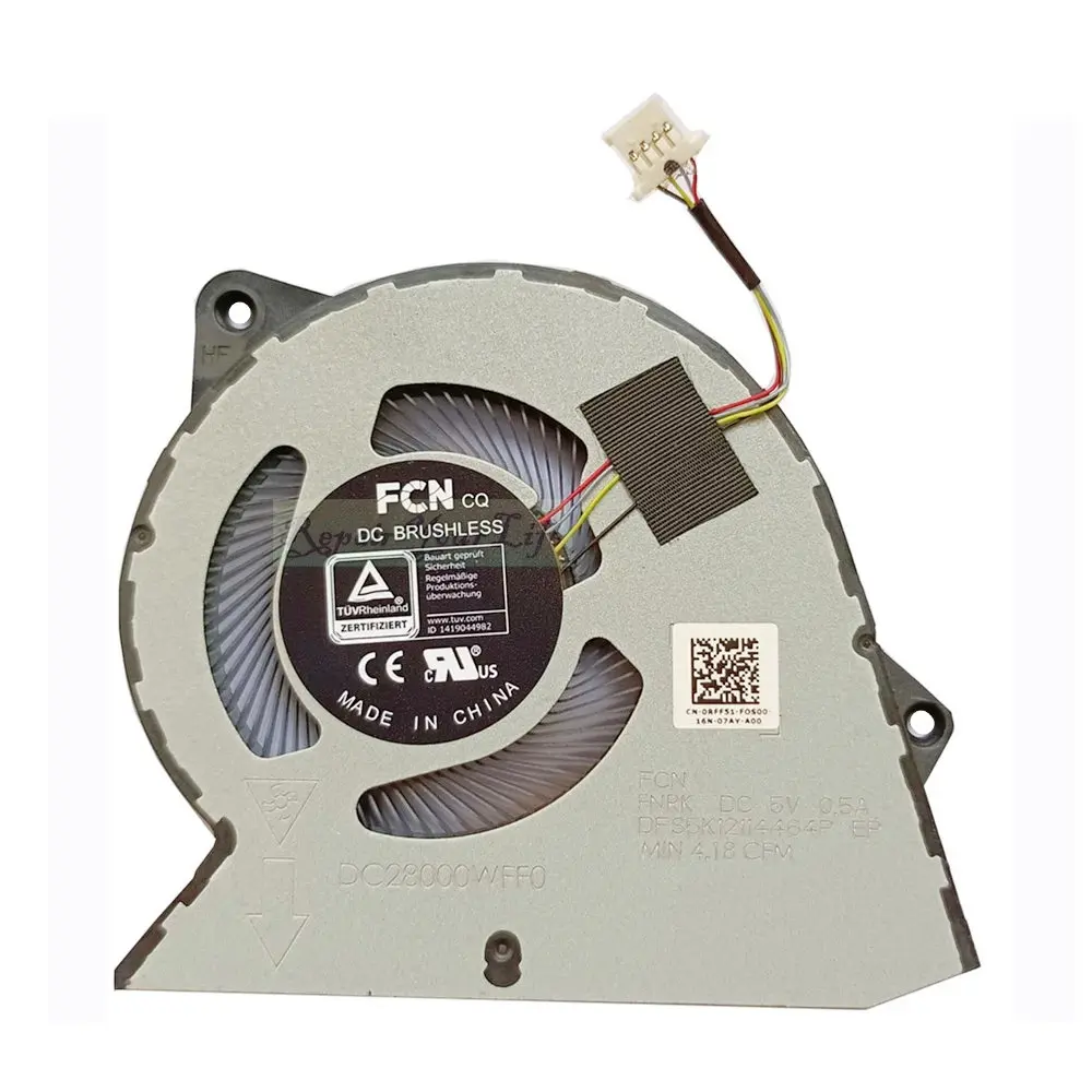 New 0RFF51 RFF51 DC28000WFF0 DFS5K12114464P For Dell Vostro 3420 3250 3510 V3420 Laptop CPU Fan Cooler Radiator Fan