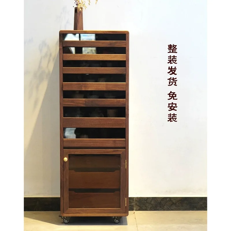 Dental cabinet, black walnut, ten-layer drawer-type chest, household multi-layer locker, jewelry, play storage, tea set