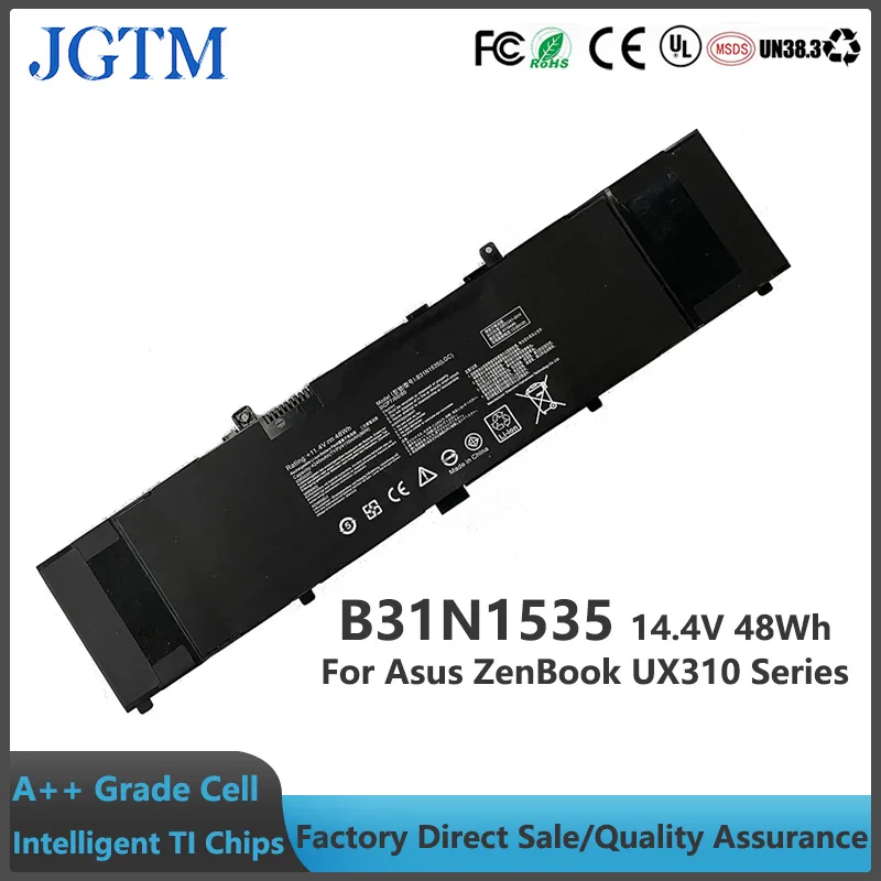 11.4V 48Wh B31N1535 Laptop Battery For Asus ZenBook UX310 UX310UA UX310UQ UX310UF UX410 UX410UA UX3410UA UX410UQ U4000U U400UQ