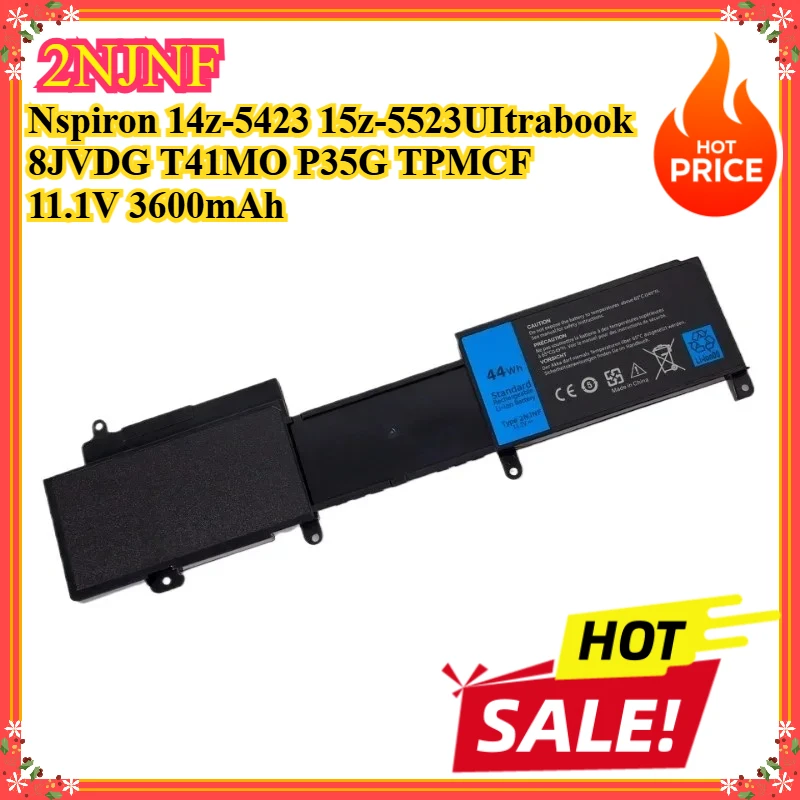 

New 2NJNF 11.1V 3600mAh 44WH Laptop Battery for Dell Inspiron 14z-5423 15z-5523 Ultrabook 8JVDG T41M0 P35G TPMCF