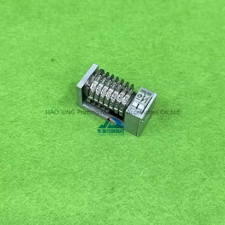 

Hot Selling Numbering Machine Offset Printing Machine Parts Sinkable Backward Roman Font 7 Digit Numbering Machine