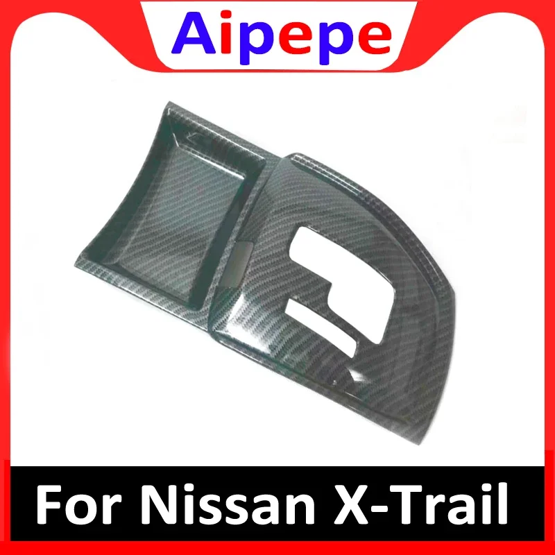 

For Nissan X-Trail Rogue T32 Gear Box Cover Center Control Shift Panel ABS Chrome Stickers X Trail 2014-2018 Car Accessories