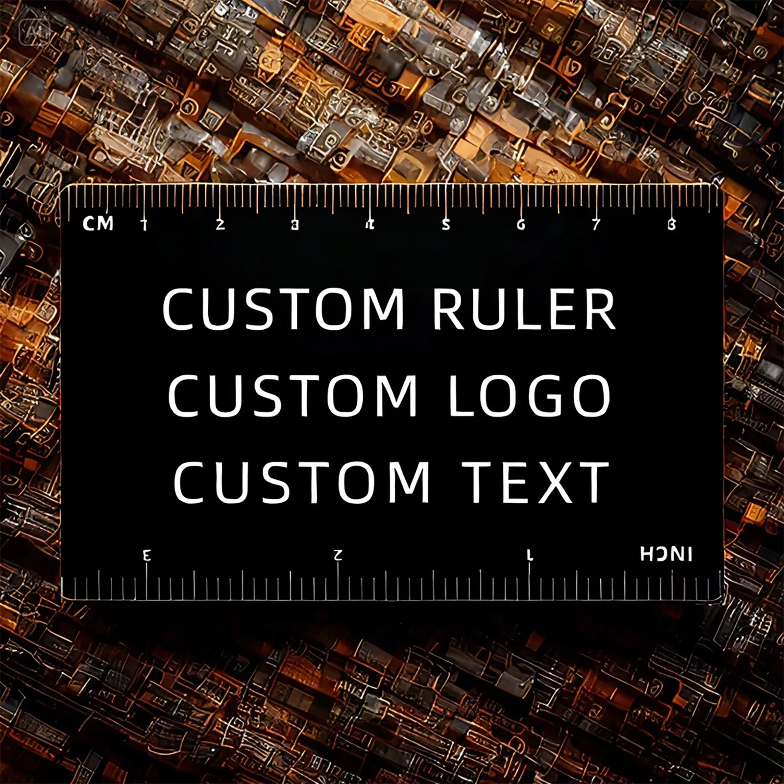 Customize Wholesale Metal Name Card Personalized Business Cards Graduation Ruler Laser Engrave Promotion Display Gift Advertise