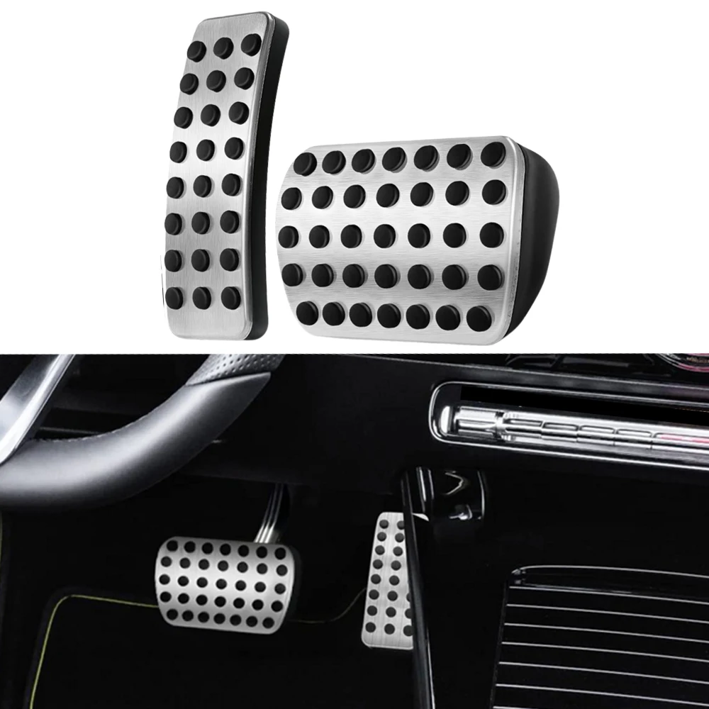 For Mercedes-Benz GLE GL GLS W166 X166 C292 Gas Fuel Brake Rest Pads Mat Foot Pedals Cover Non-Slip Accelerator