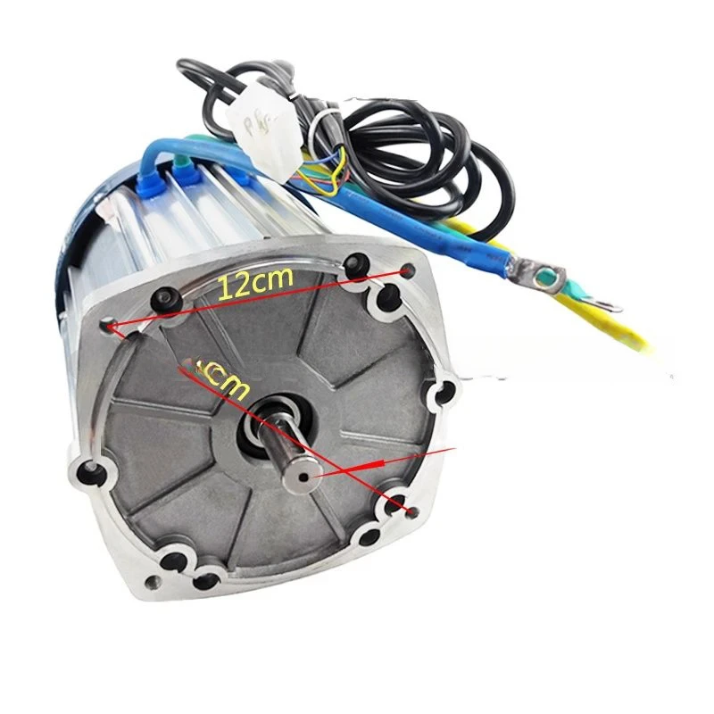 60V 72V 1500W 1800W 2000W 2200W Brushless Without Gearbox Car High Power Water Battery Tricycle Motor