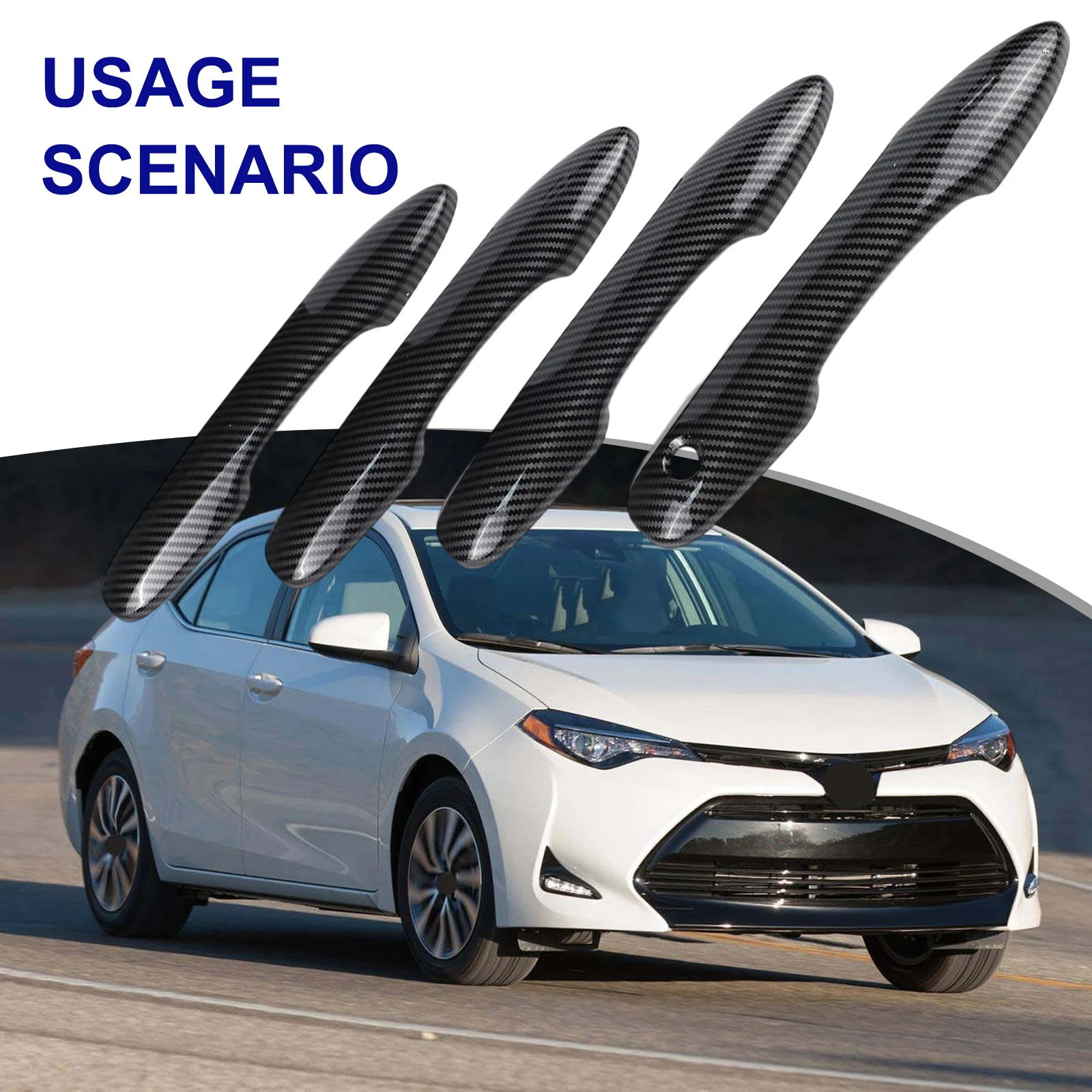 27*6*3 Corolla Accessories Stylish Car Handle Easy Installation Process Protection Against Scratches For Avalon For Camry