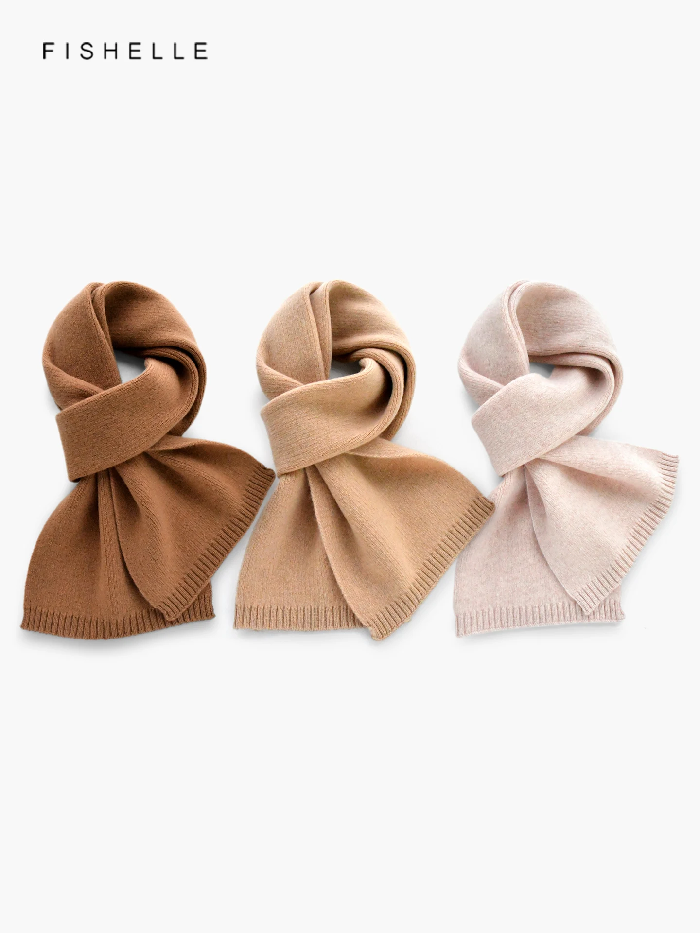 

Верблюжий шарф из 100% шерсти абрикосового цвета, однотонные женские и мужские шарфы, зима-осень, вязаная теплая подростковая шаль, мягкая короткая