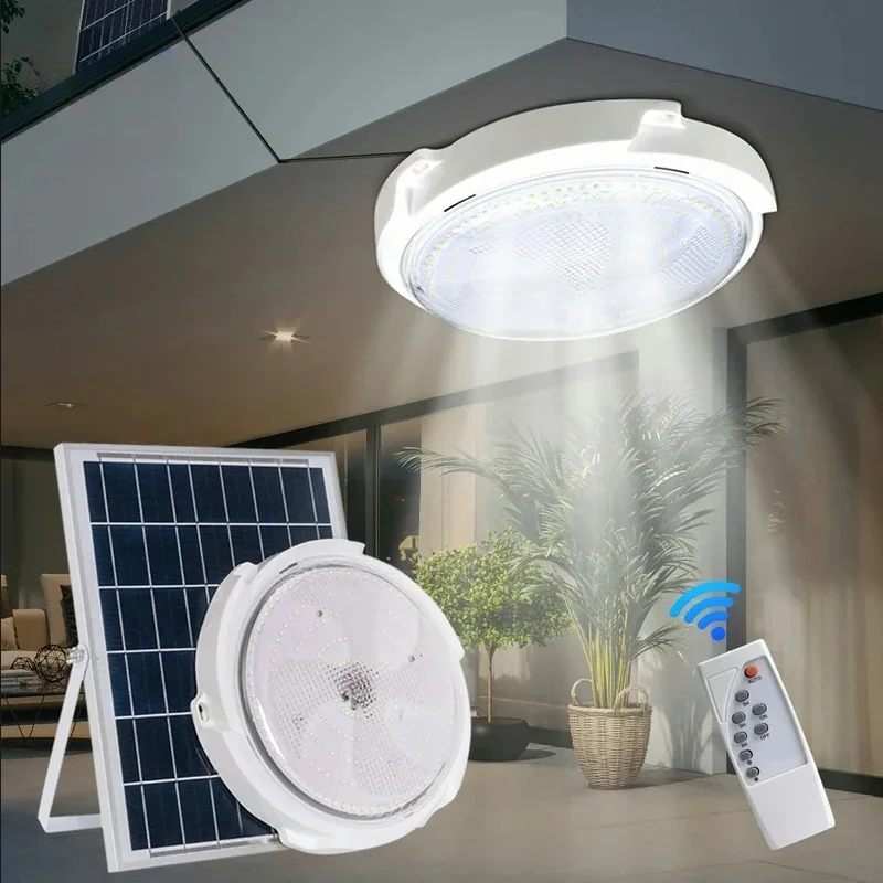 Solar lights Indoor Home Top Ceiling House Outdoor Garden pandent light Panel Lamp Fixture For Corridor Garden Living Room