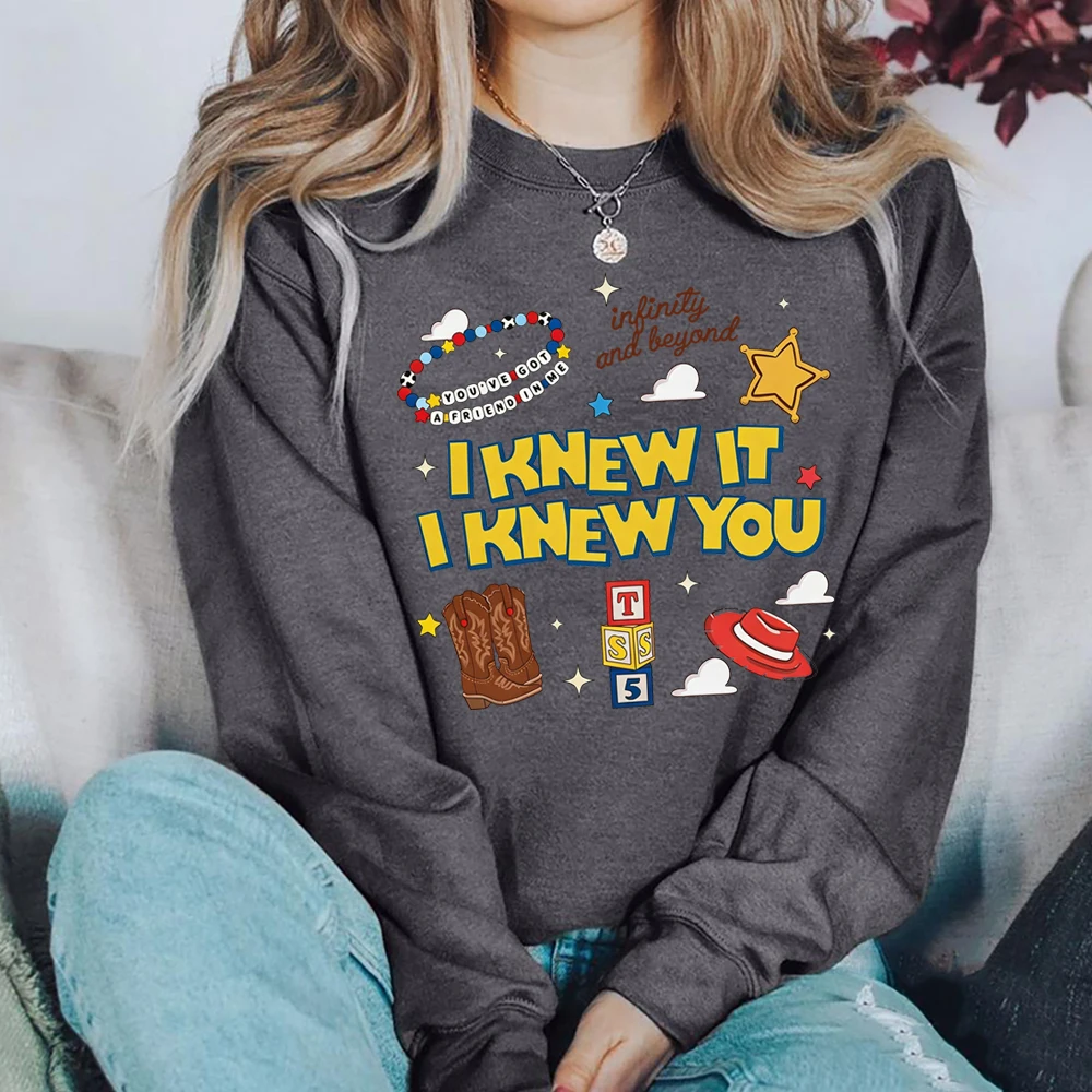 I Knew It I Knew You Sweatshirt TS und TS 5 Freunde-Shirt Woody Infinity and Beyond Pullover Familien-Urlaub Partnerlook Sweatshirts – Detail 9