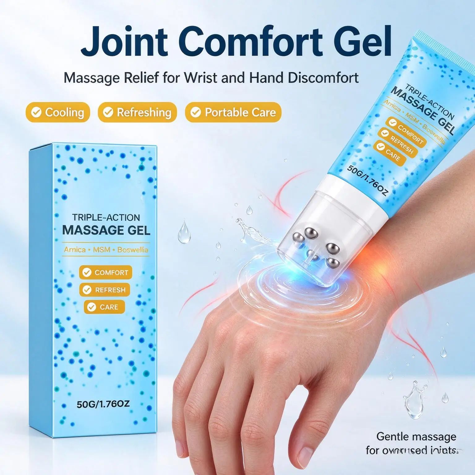 Muscle Massage Gel Soothing Joints Fatigue Relieve Tight Stretches Limbs Relaxe Stiff Body Refreshing Texture Cooling Care Cream