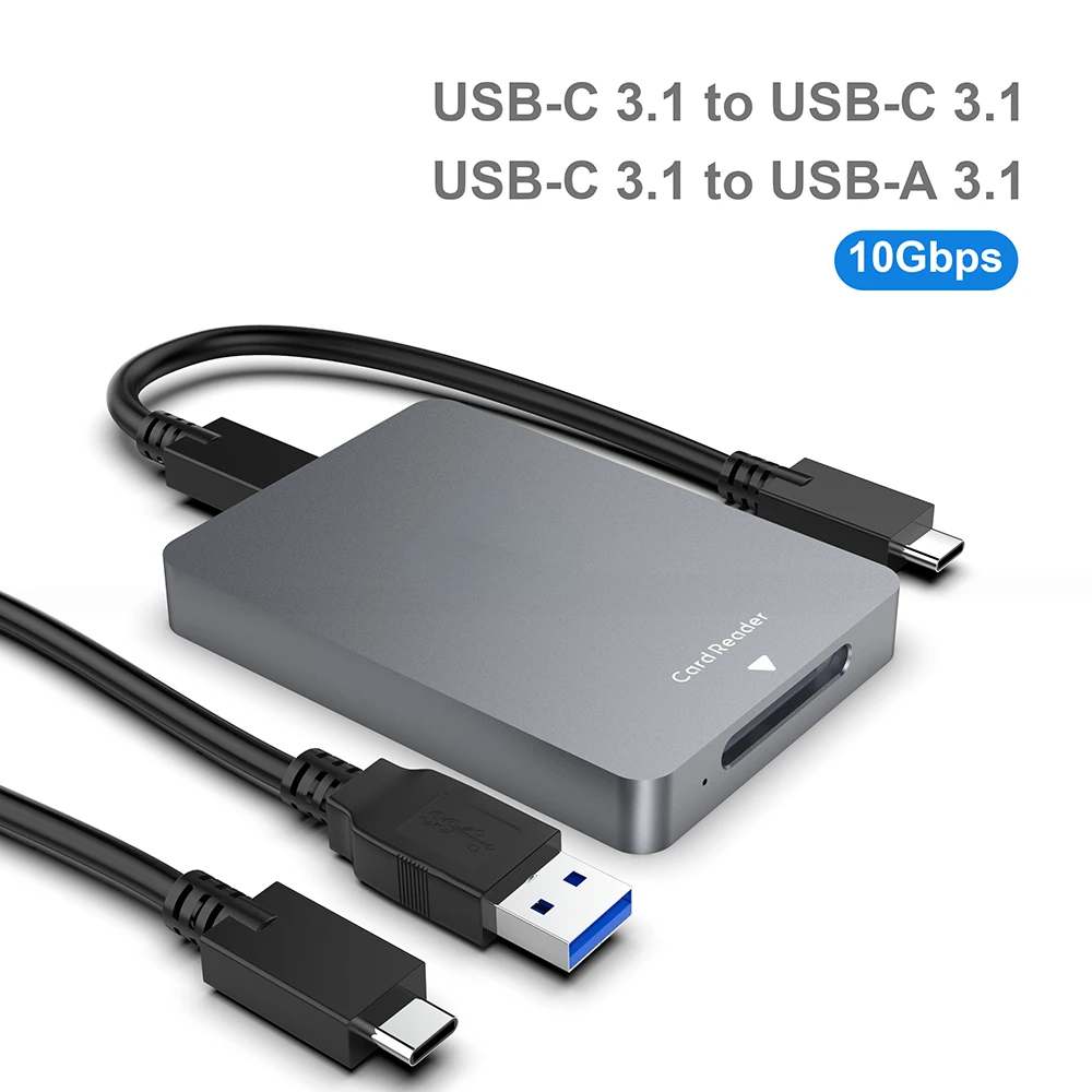 OEM Best Aluminum Casing USB3.2 Thunderbolt 3 Type C to CFexpress Type A Card Readers