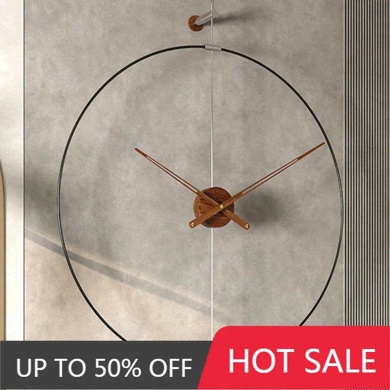 Modern Nordic Wall Clocks Large Round Silent Scandinavian Design Minimalist Art Clock For Living Room Aesthetic Indoor Decor​