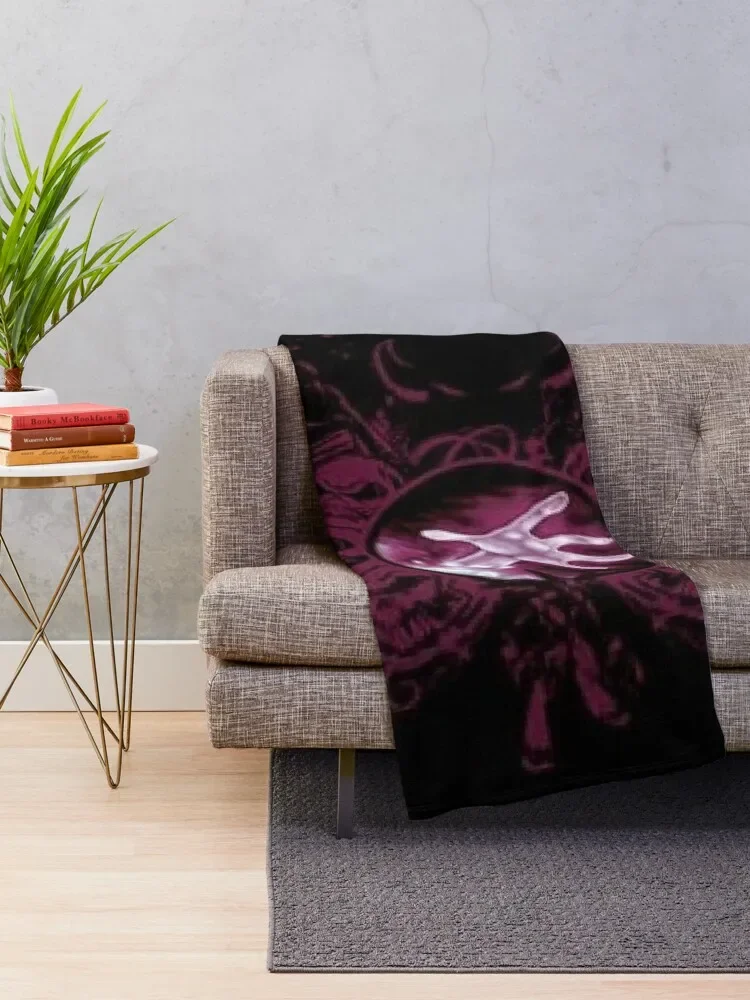 Logo Warlock Throw Blanket halloween funny gift Blankets