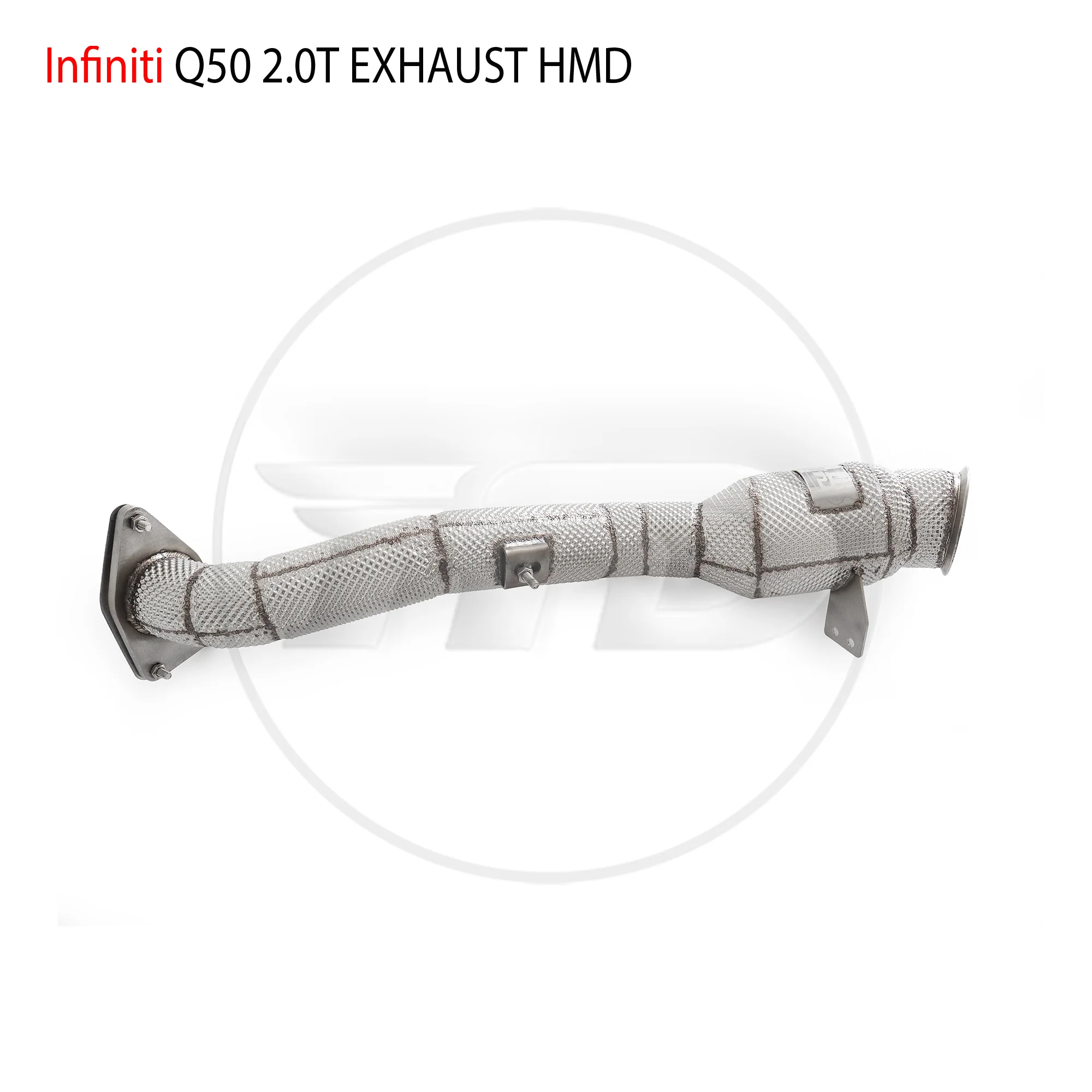 Выхлопная система HMD, водосточная труба с высокой пропускной способностью для каталитического нейтрализатора Infiniti Q50 2.0T без трубы Cat