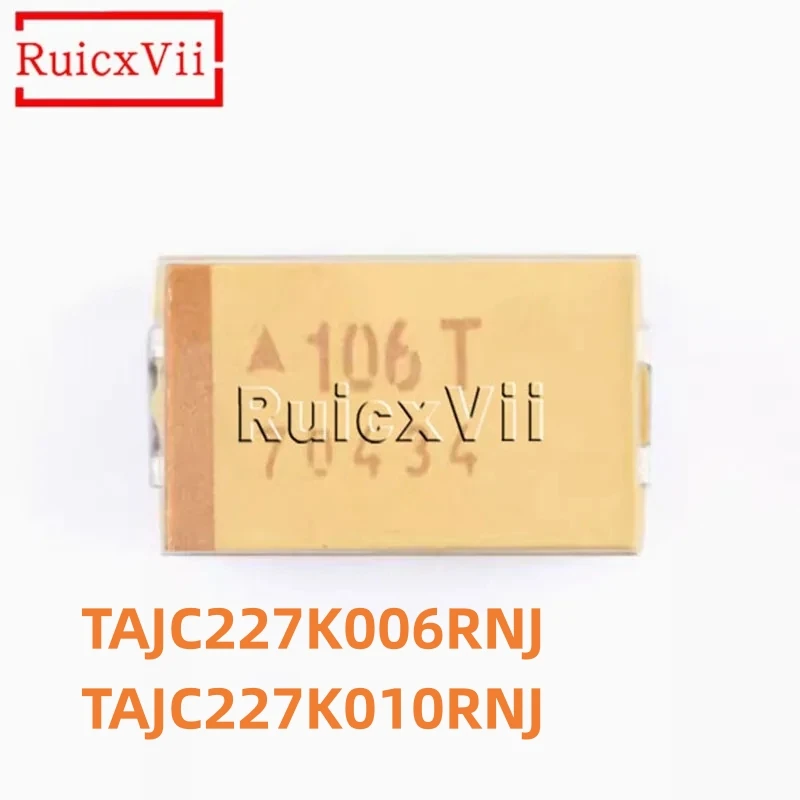 25pcs 220uF 6.3V 10V 6032 Type C SMD Tantalum capacitor TAJC227K006RNJ TAJC227K010RNJ 227J 227A New Genuine