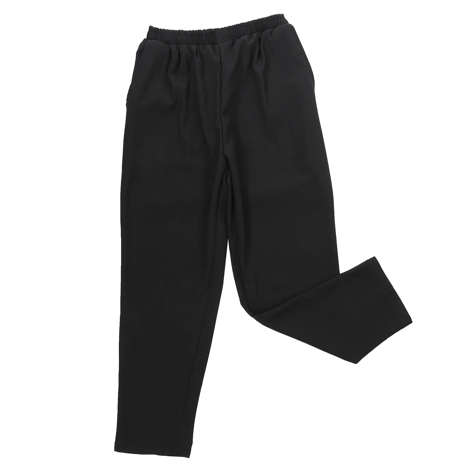 Pantalones de Chef transpirables, ropa de trabajo negra para restaurante, pantalones sueltos, uniforme de cantina, accesorios para hombres, ropa de Chef, suministros de cocina