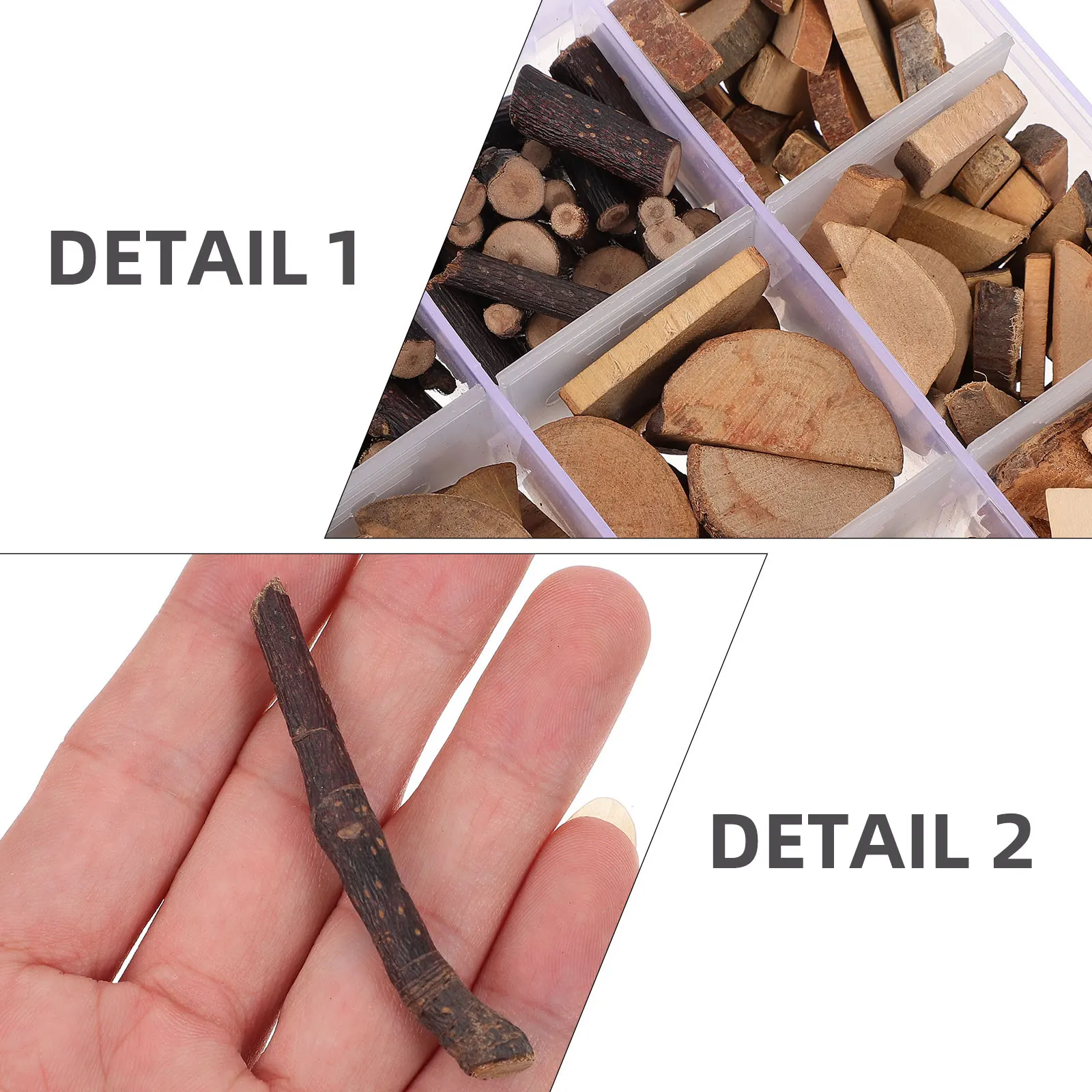 

Irregular Wood Slices Dry Branches DIY Craft Kit Brown Kids Educational Tools Natural Material Practice Skills Confidence