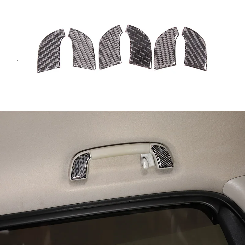 

Door Frame Handle Sticker For 07-13 Toyota Tundra Soft Carbon Fiber 6-piece Set