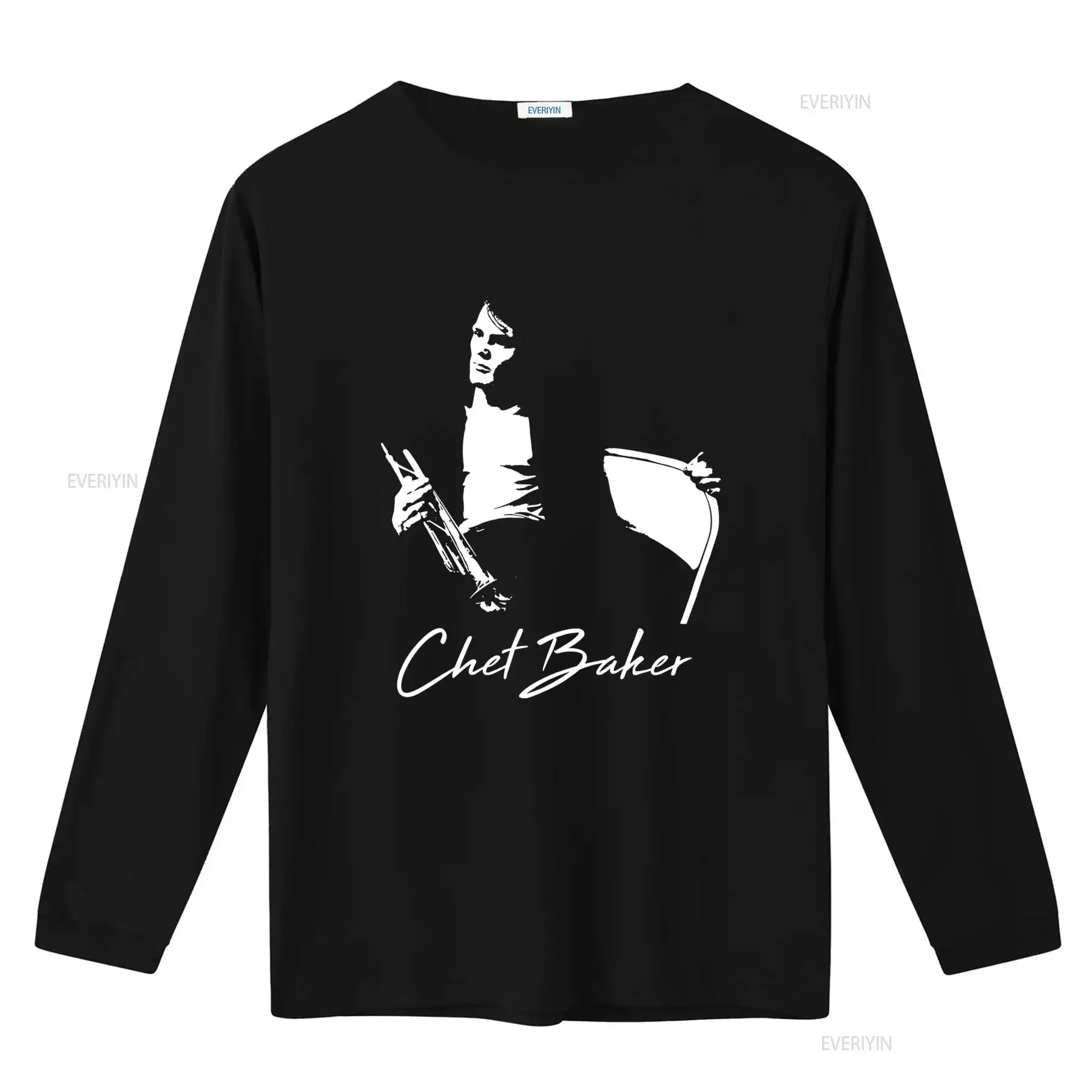Vintage Chet Baker Super Star Cotton Black T Shirt All Sizes Available vintage Washed Casual Breathable Unisex fashion