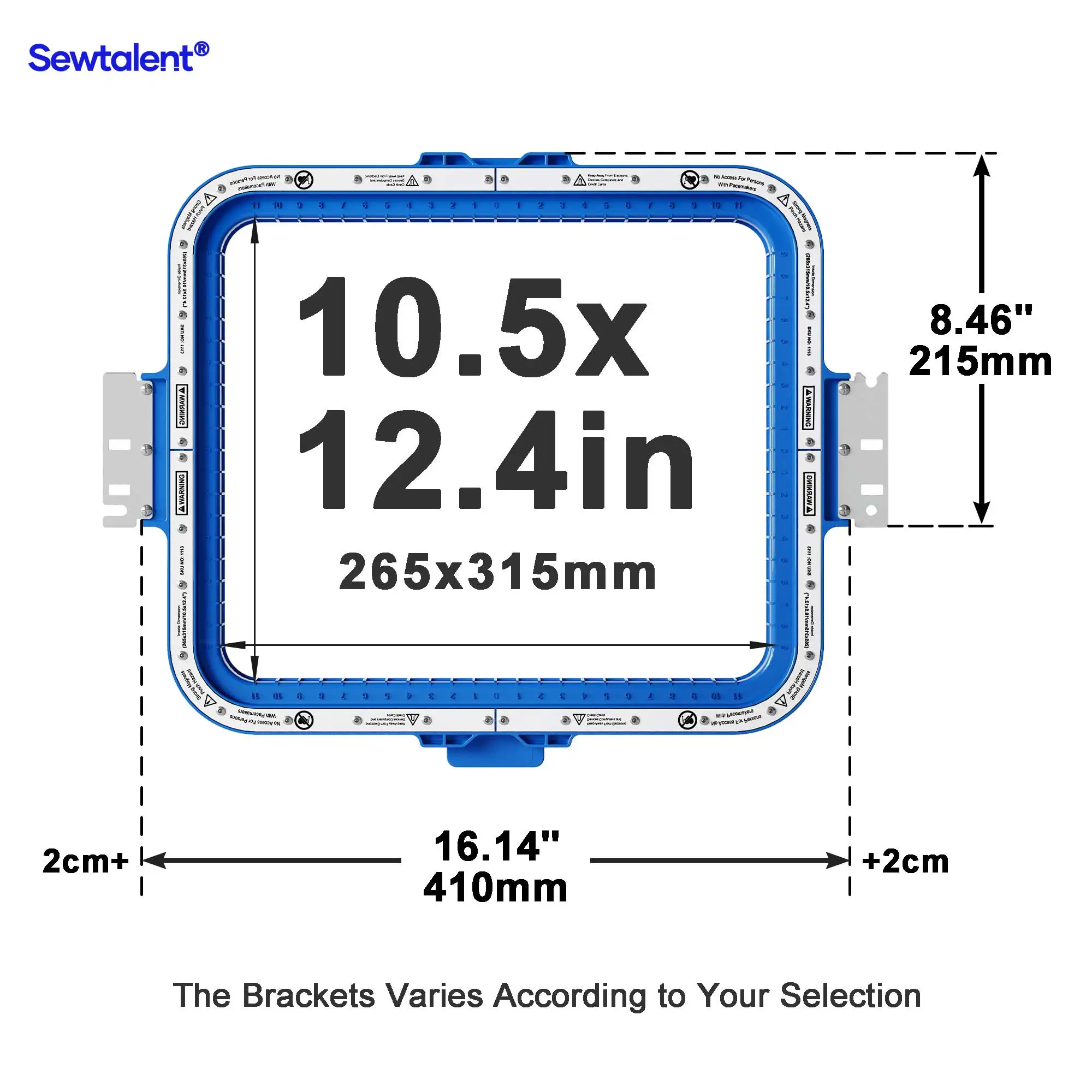 Sewtalent Magnetic Mighty Hoop Frame Embroidery Hoops for SWF B-T1201C Single Head Embroidery Machines