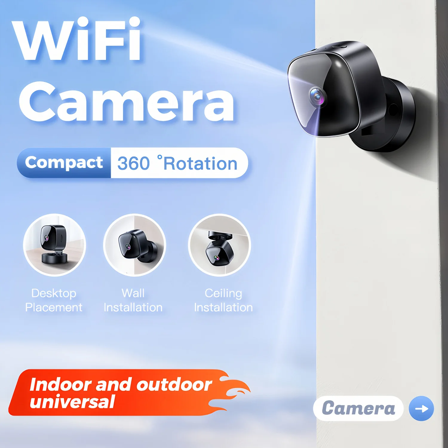 A9 1080P HD Wifi Mini Surveillance Camera, Smart Wireless Security Camcorder
