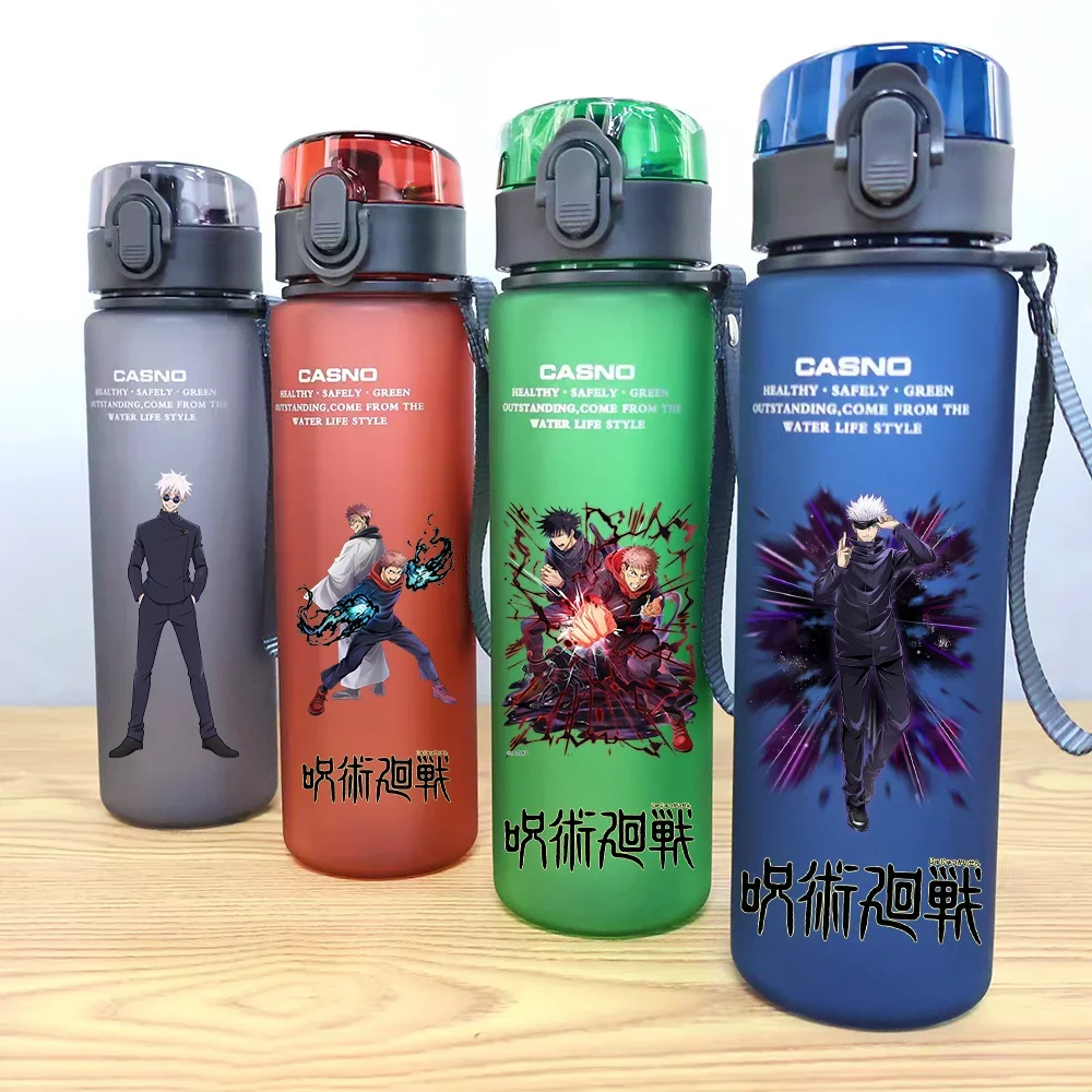 New 560ml Anime Jujutsu Kaisen Water Cup Large Capacity Portable Outdoor Sport Drink Bottle Coffee Cup Children Gift Satoru Gojo