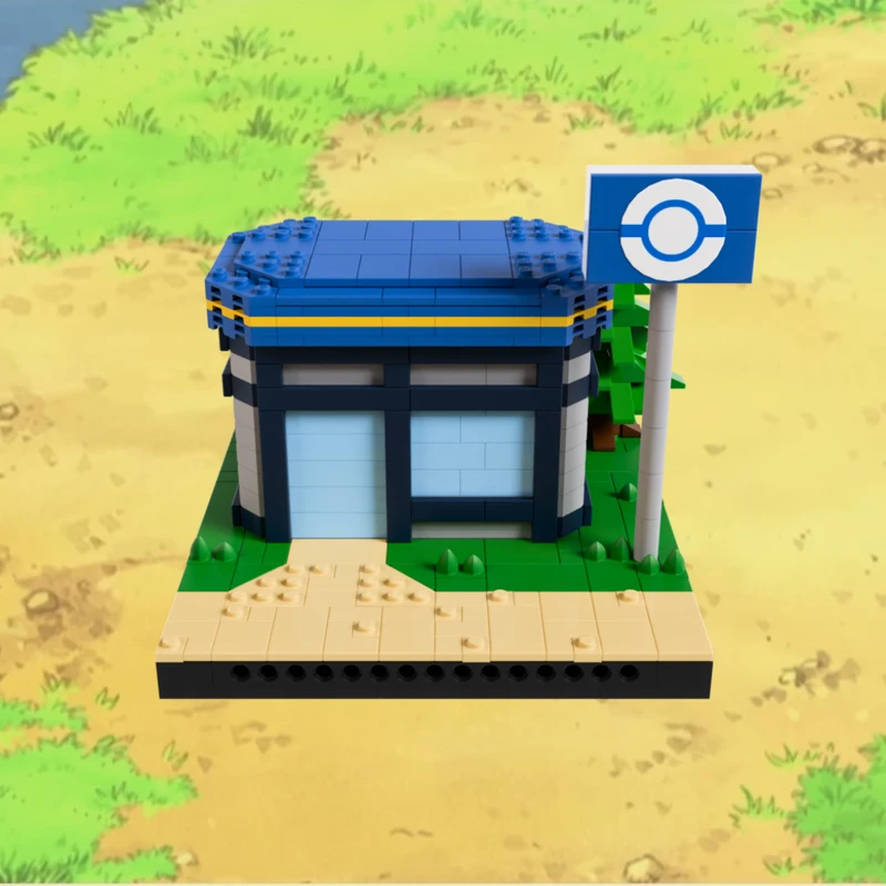 

481PCS MOC PokéssMart Modular Building DIY Model Building Blocks Modular Educational Toys for Kids Birthday Gift Assembly