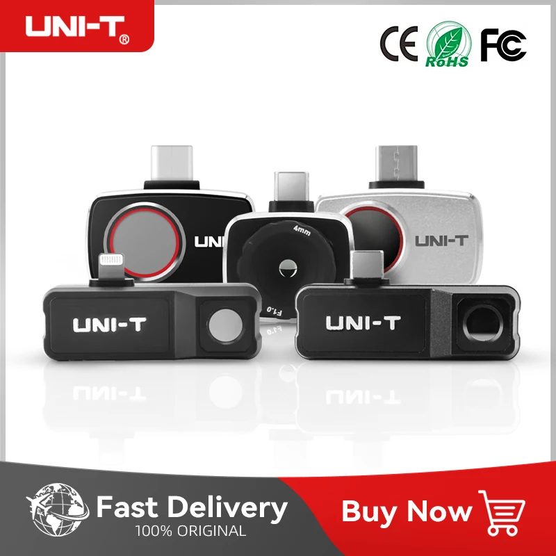 Фотокамера UNI-T UTi120 UTi260M мобильный телефон, тепловизор для телефона, для Android, Type-C, IOS, обнаружение напольного отопления, защита от падения