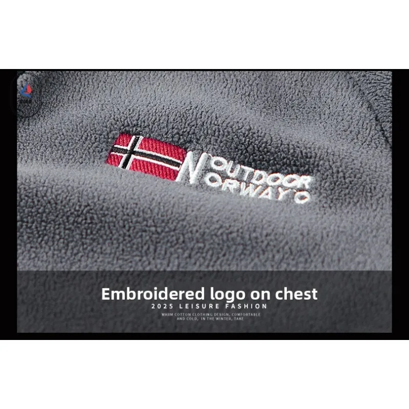 EIAO 2025 春秋 メンズ フリースジャケット 裏起毛 長袖 丸首 ベースレイヤー アウトドア カジュアル プルオーバー 快適ウェア