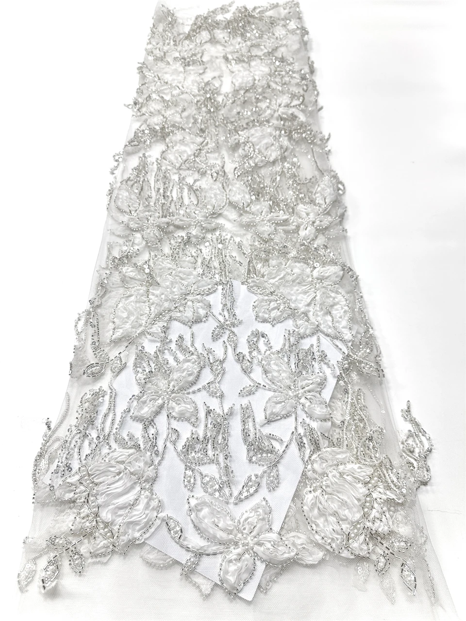 قماش دانتيل شبكي أفريقي ثلاثي الأبعاد للنساء، ترتر فرنسي مطرز، فساتين حفلات وردية، جودة عالية، 5 ياردات، 2026