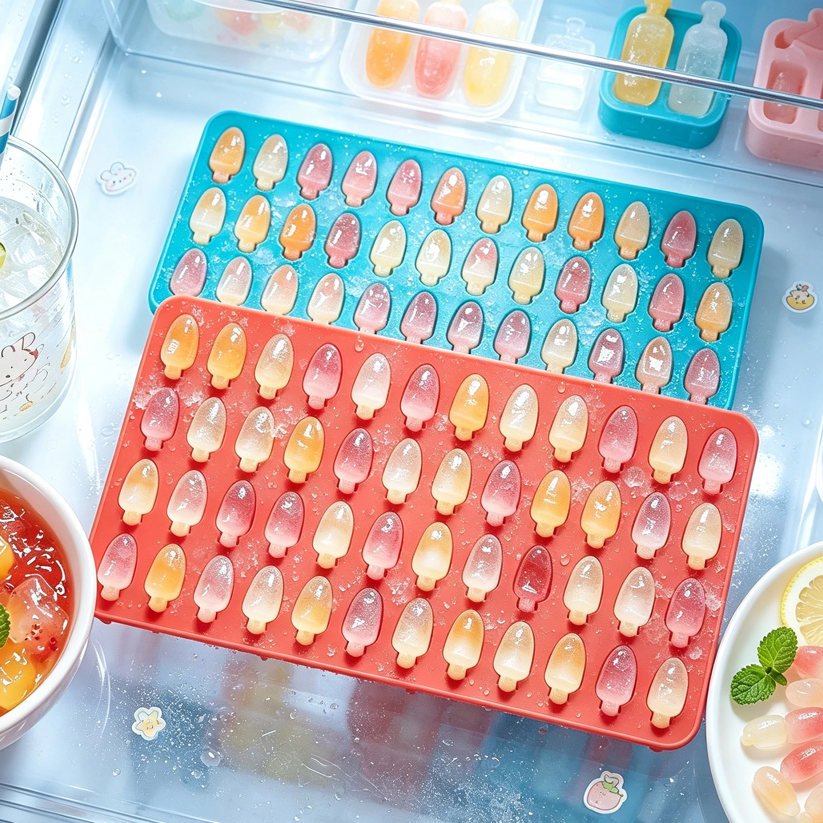 Radish ice cube silicone mold - DIY radish chocolate candy plaster resin handicraft, baking tool