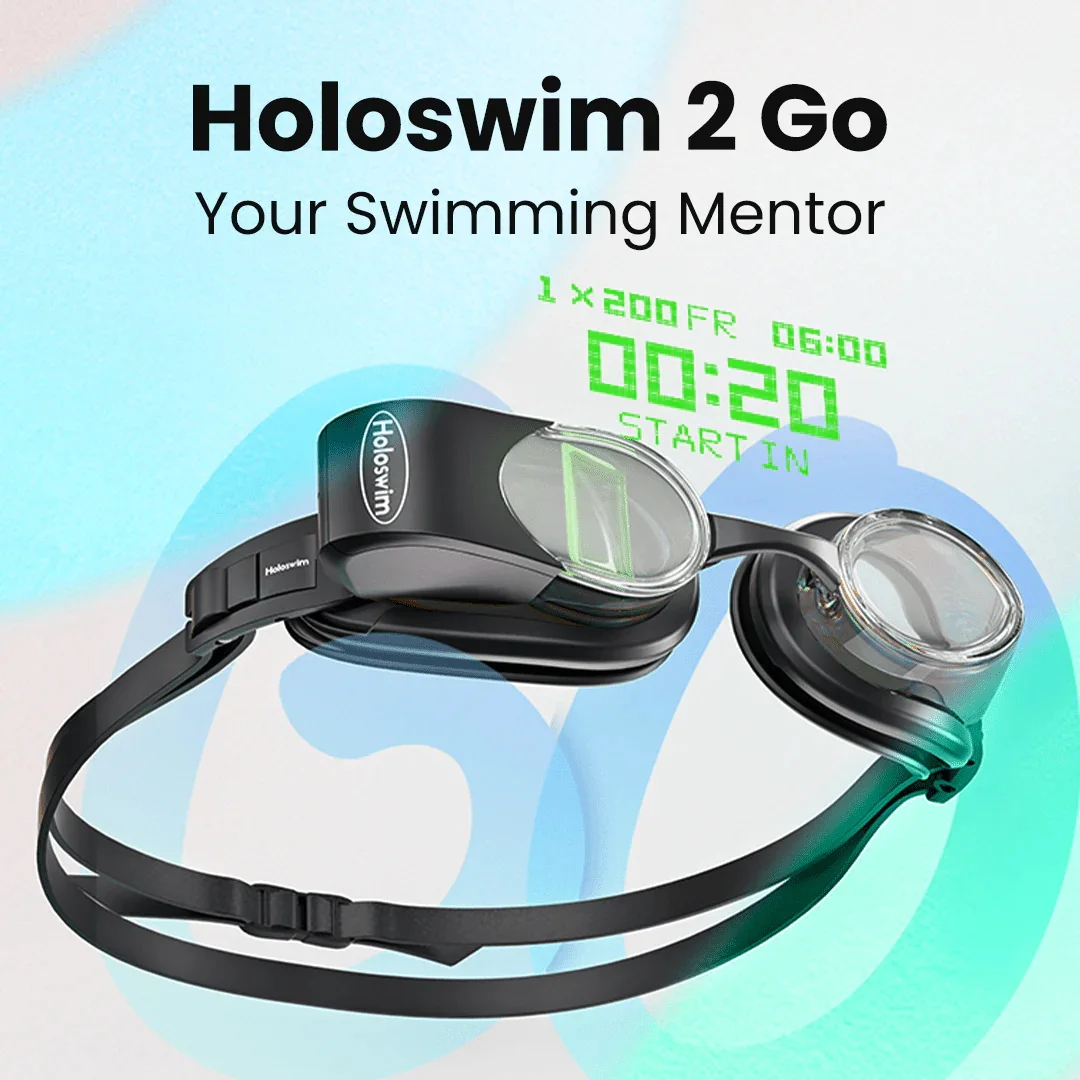 AR Smart Swim Goggles, Anti-fog Swimming Goggles, Fitness Tracker That Shows Your Metrics Without Subscription Fee