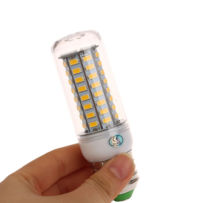 E27 LED 램프, SMD5730, 220V, 110V, 옥수수 전구, 홈 데코 LED 샹들리에, 화이트, 웜 화이트, 24, 48, 72, 96, 5W, 7 W, 12 W, 15W