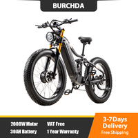 BURCHDA HC26 2000W Dual Motor Electric Bike, 48V30AH Long Range,26Inch MTB Electric Bicycle for Adults,Off-Road,City Commuting