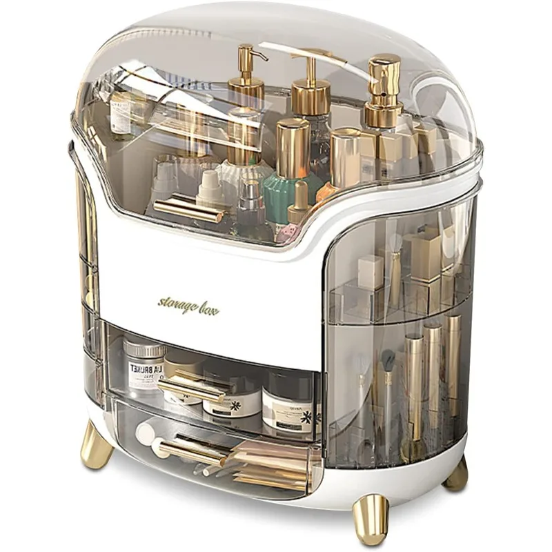 

Портативный светильник, роскошная серия, многофункциональный чехол для макияжа, пылезащитный чехол для хранения косметики