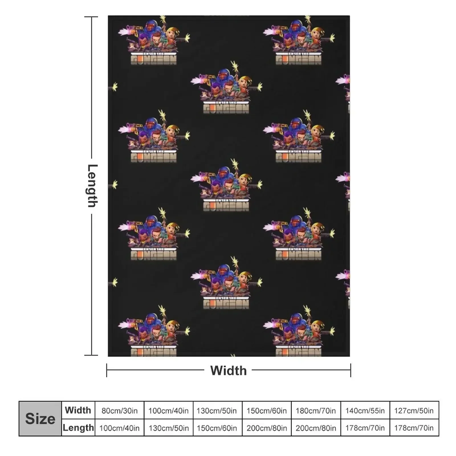 Retro The Gungeoneers - Enter The Gungeon Throw Blanket Soft Plush Plaid Hairys Luxury Thicken Blankets