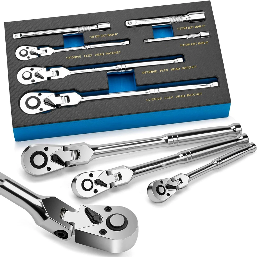 Flex Head Ratchet Set 1/4\