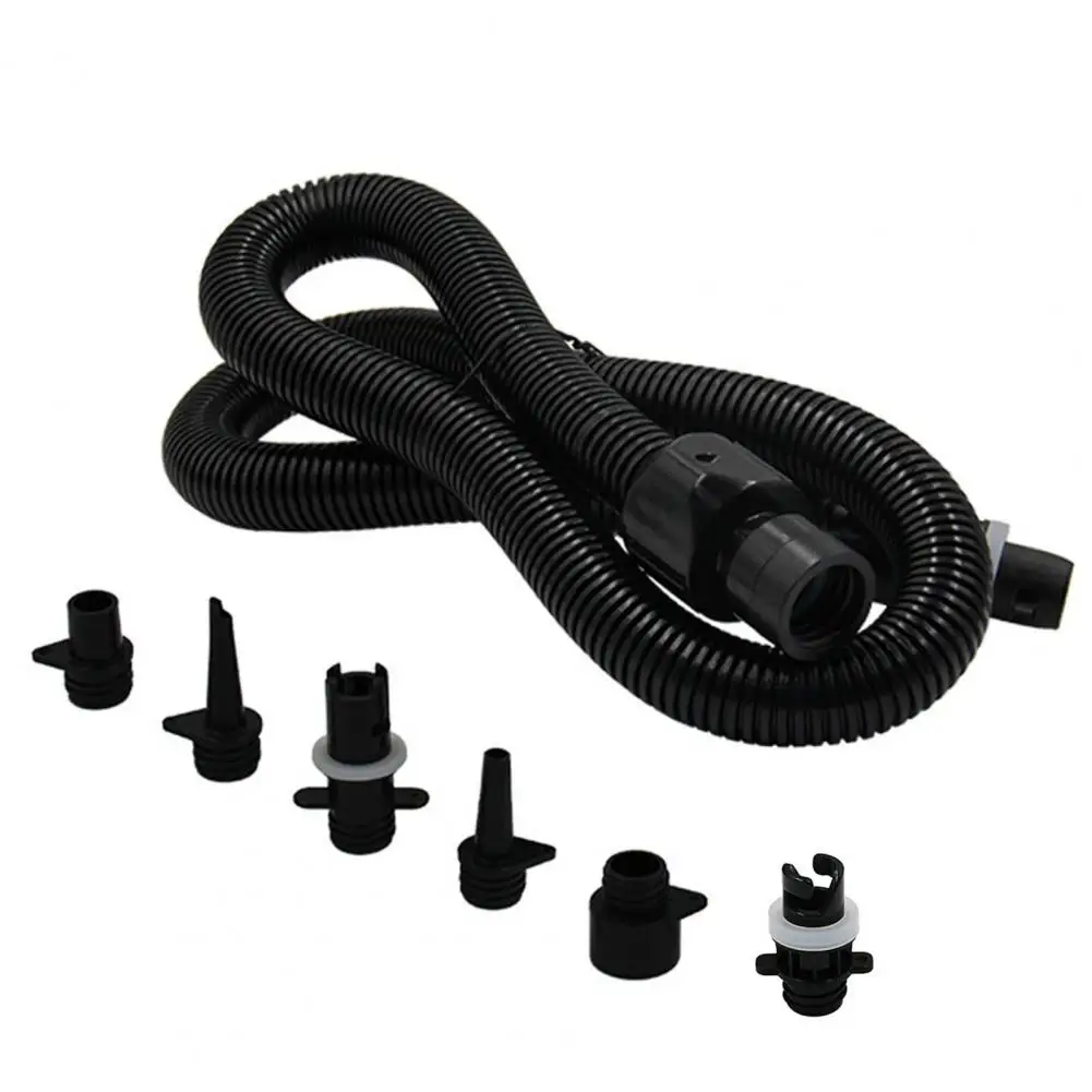 Portable Pump Hose Mini Pump Hose Electric Pump Adapter Kit with 6 Air Nozzles for Paddle Boards Easy Connection Hose for Sups