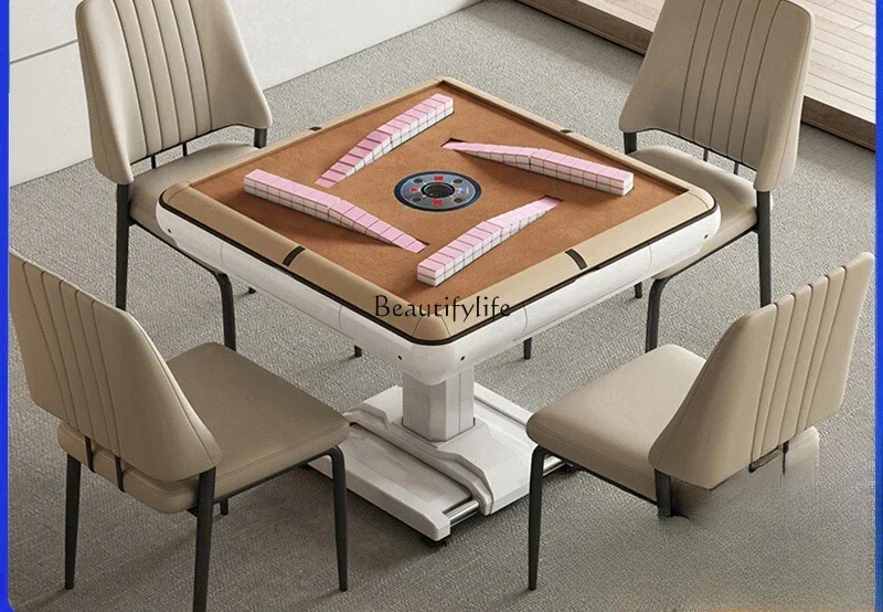 

Mahjong machine automatic household electric folding dining table dual-purpose mini table