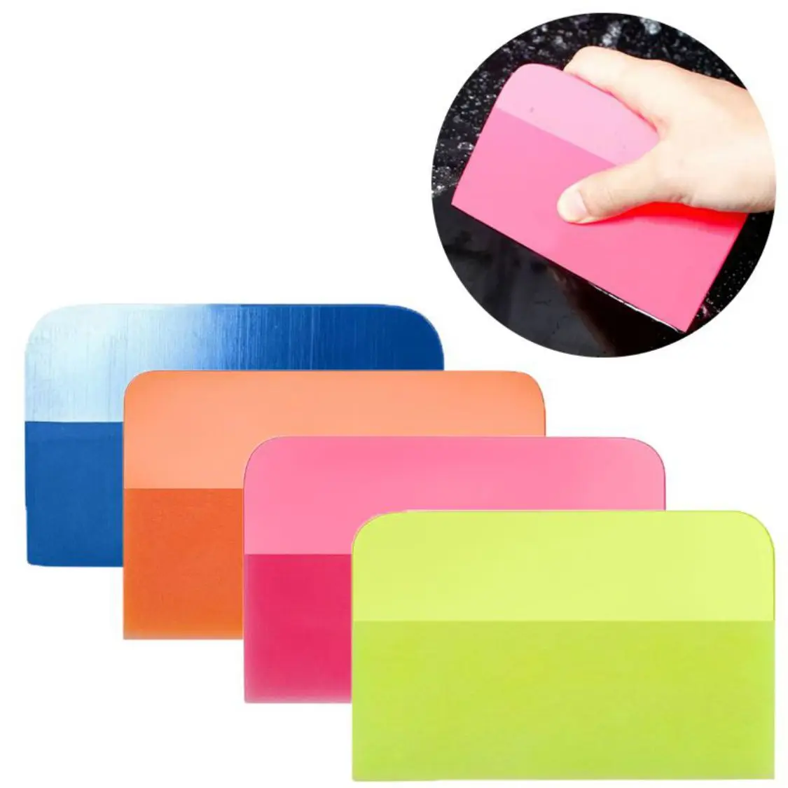 Car Anti-scratch Coating Protective Film Install Tinting Tools Glass Cleaning Window Soft Scraper TPU Wrap Squeegee